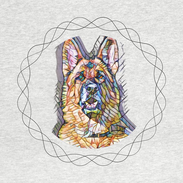 German shepherd by Silver Lining Gift Co.